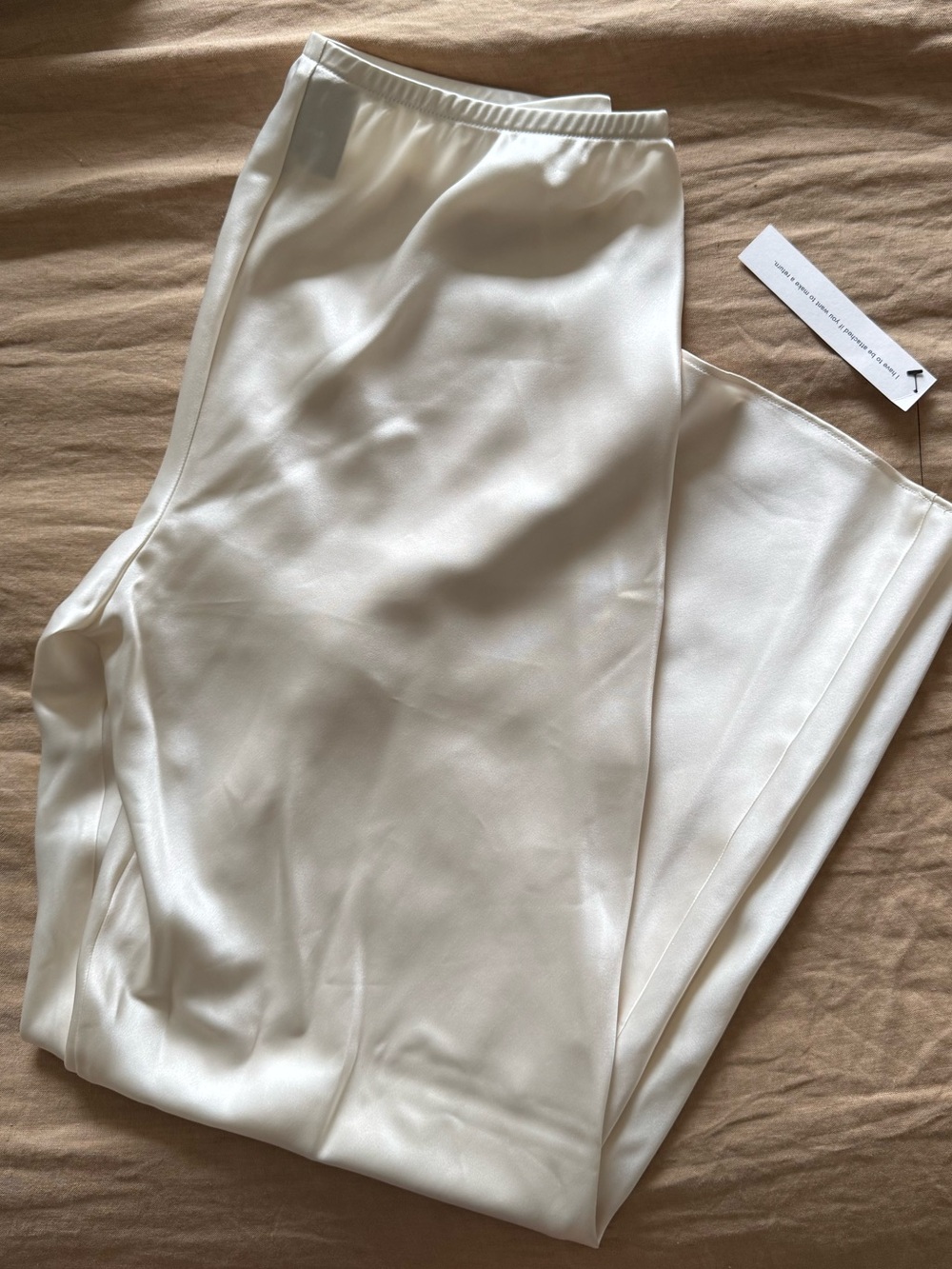 Reformation Gale Satin Mid Rise Bias Pant - Picture 6 of 8